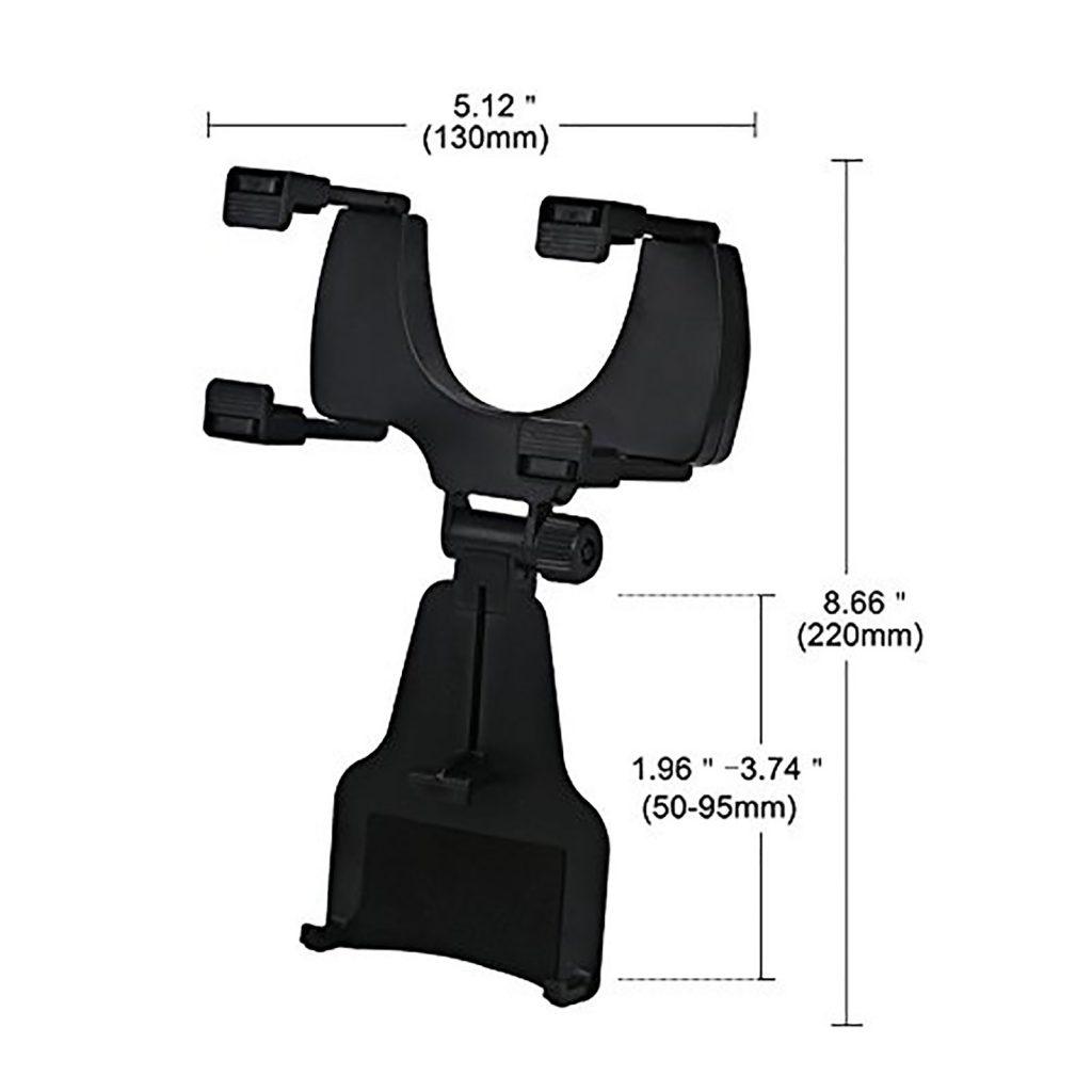 Universal 360 Degree Mobile Phone Holder Car Mount Rearview Mirror