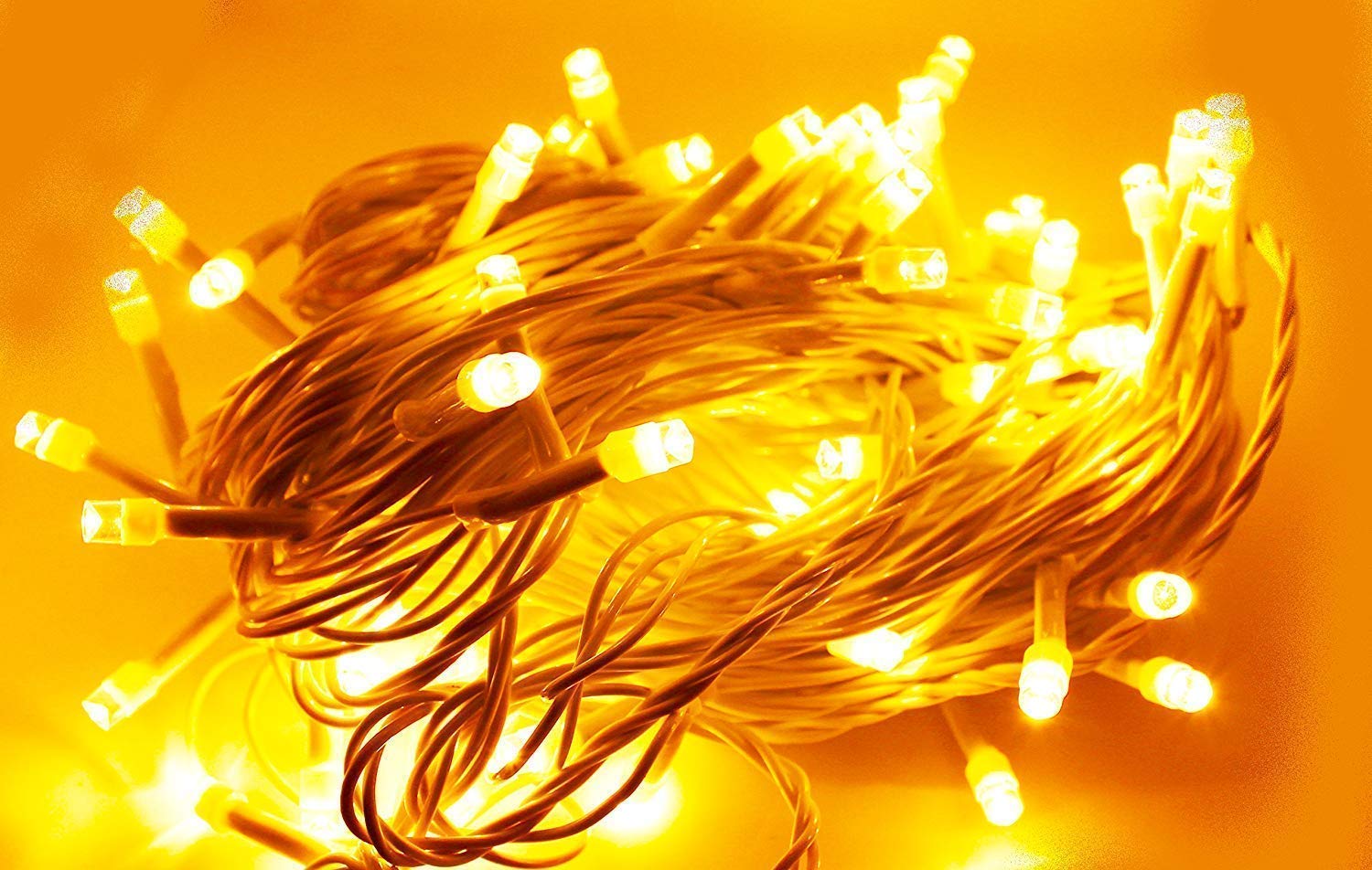 Set of LED String Strip Decoration Lights Diwali/Festival Gifting/Xmax Year  13 Meter (Yellow) 