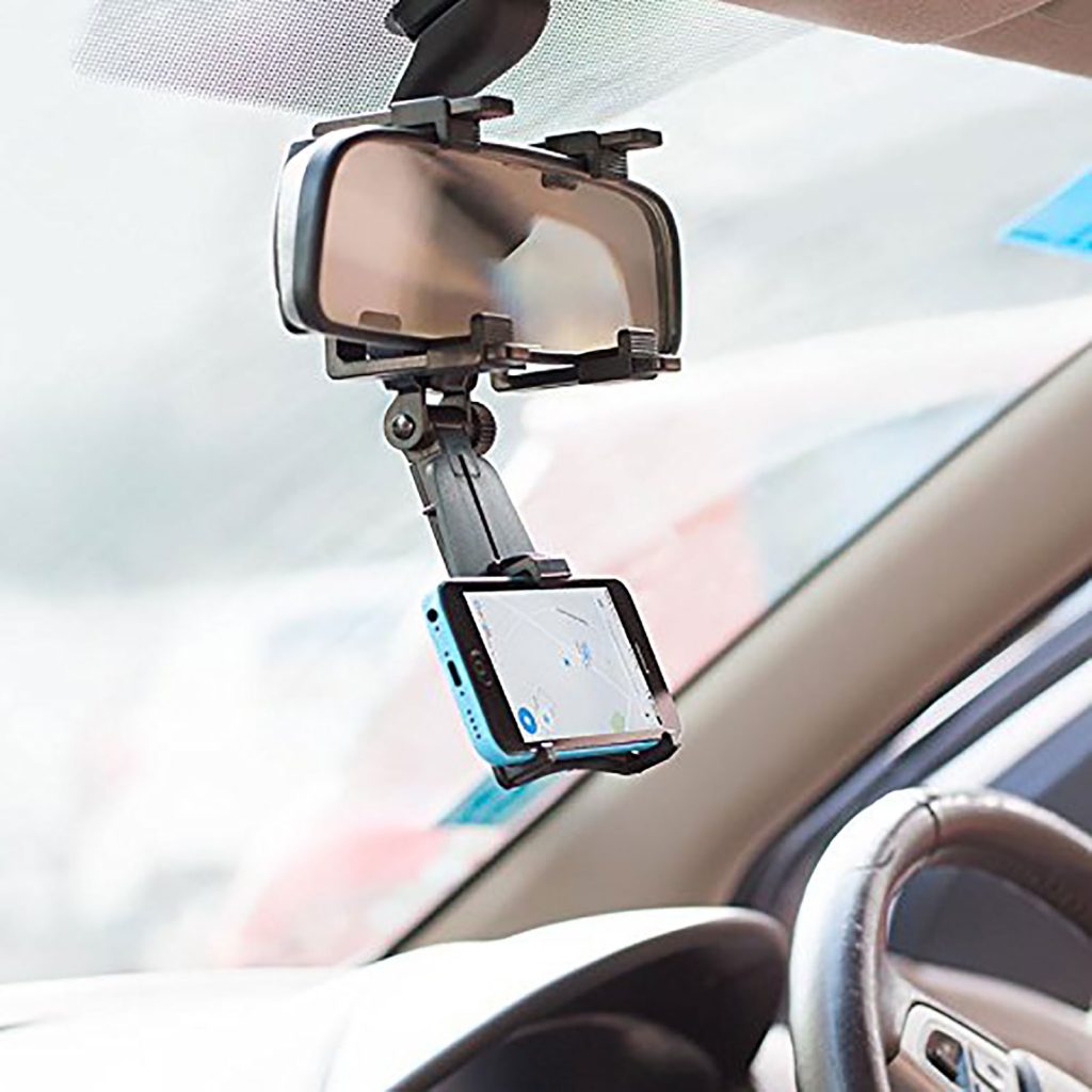 Universal 360 Degree Mobile Phone Holder Car Mount Rearview Mirror ...