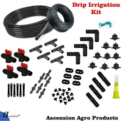 Ascension Agro Drip Irrigation Garden Watering Plants Drip Kits Adjustable for 12 Plants drip kit