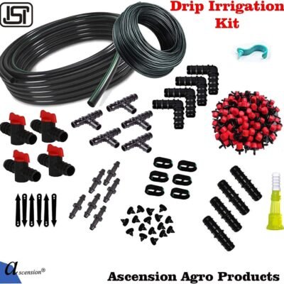 Agro Drip Irrigation Garden Watering Plants Drip Kits Adjustable for 150 Plants drip kit