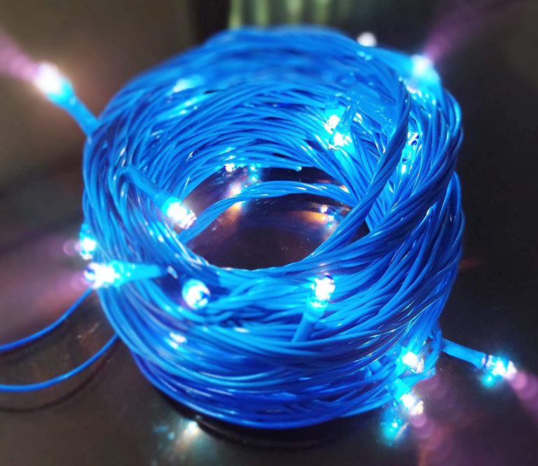 Rice String Light Strip Blue Light of 10 Meter Serial Bulbs Decoration Lighting for Diwali