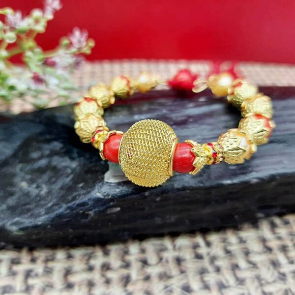 golden kundan pearl lumba rakhi rakhi for sister bhabhi lumba rakha bandhan rakhi