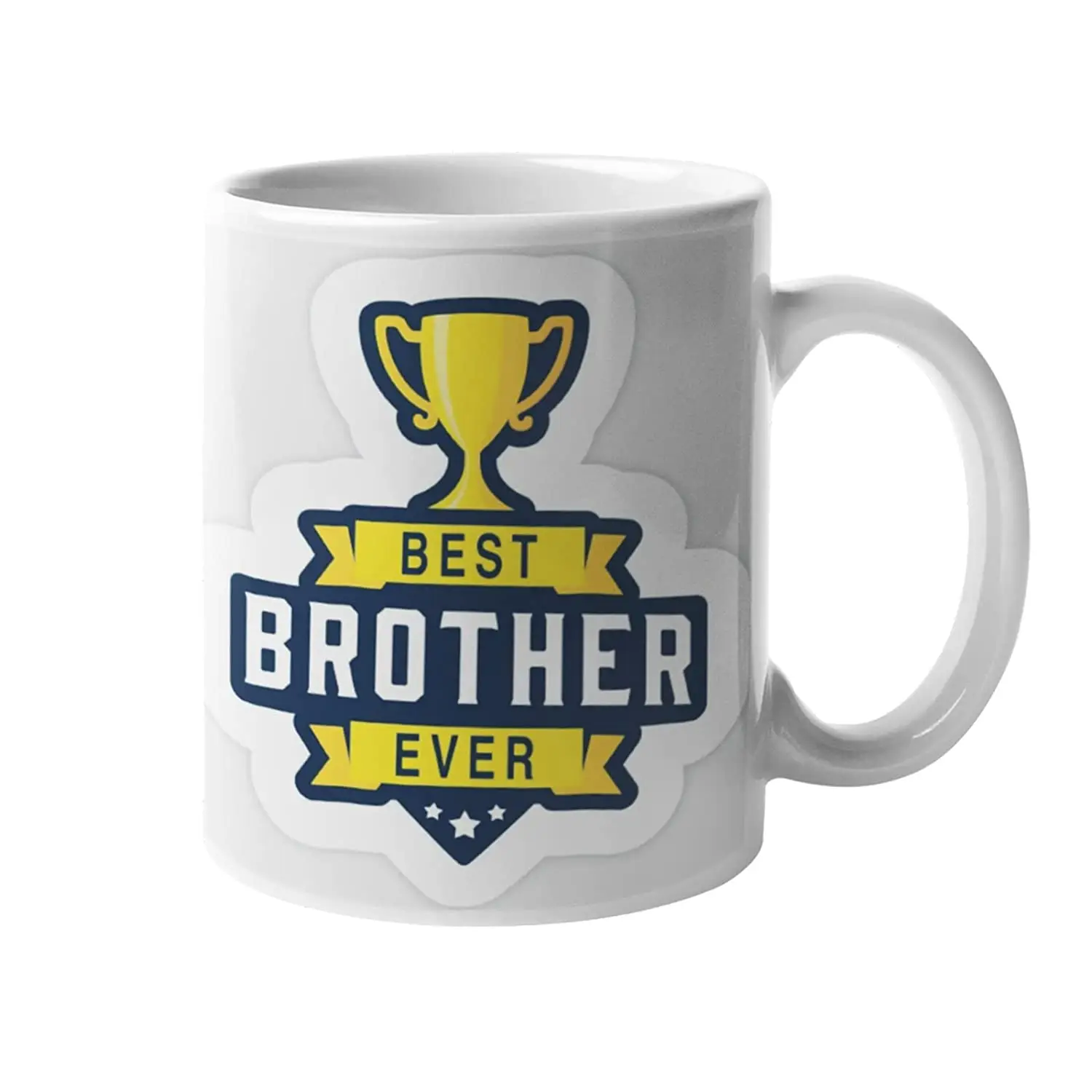 Printed Ceramic Coffee Mug for Gifts Brother Bhai Bro Rakhi Gift Birthday Gift 350ml