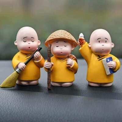 monk toys for home decor monk toys for kids monk toys for car decor monk toys a monk statue Figurines Showpiece polyresin statues