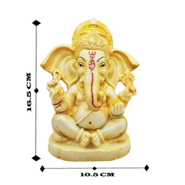 Handcrafted Yellow Ochre Ganesha Beautiful Lord Ganesha Idol Figurine Showpiece Sculpture Hindu Big for Home Decor Gifts Handcrafted Yellow Ochre Ganesha Beautiful Lord Ganesha Beautiful Lord Ganesha Polyresin Statue