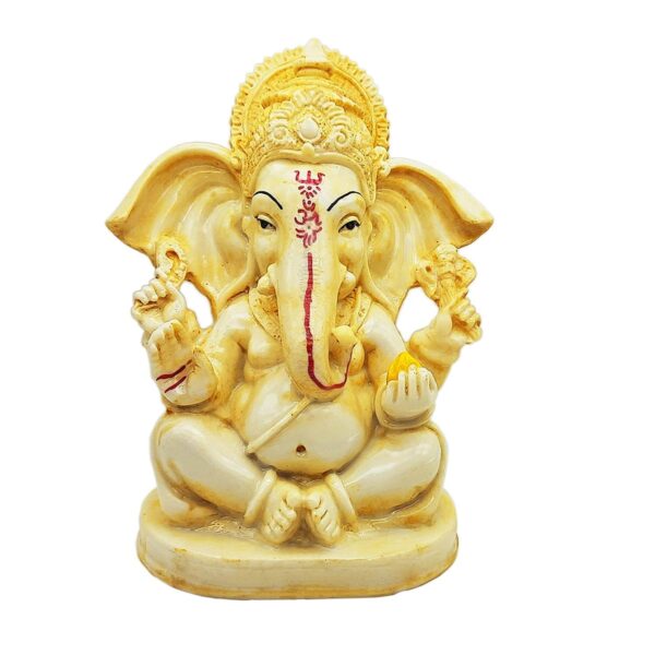 Handcrafted Yellow Ochre Ganesha Beautiful Lord Ganesha Idol Figurine Showpiece Sculpture Hindu Big for Home Decor Gifts Handcrafted Yellow Ochre Ganesha Beautiful Lord Ganesha Beautiful Lord Ganesha Polyresin Statue