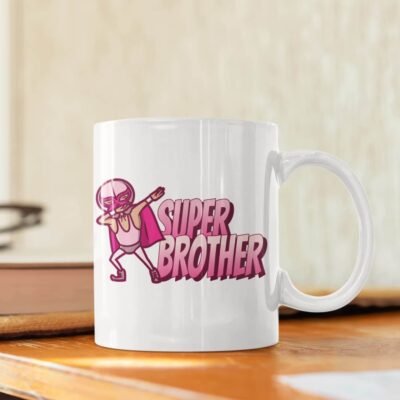 Coffee Mug Gift for Brother, Bhaiya, Bro Rakhi Gift for Brother Tranding Coffee Mug 350ml