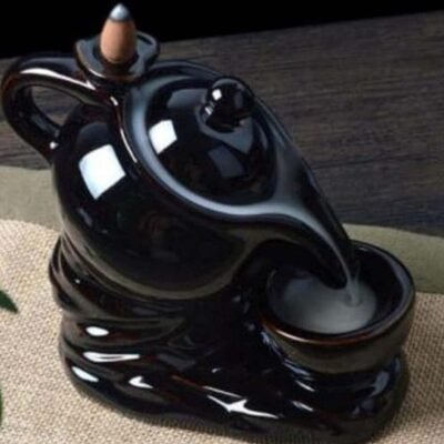 tea kettle smoke backflow tea kettle ceramic tea kettle decorative home decor decoration Fountain Smoke Backflow Cone Incense Holder