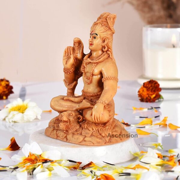 Lord Shiva statue sitting shivji for home decoration shankar ji murti for car dashboard Bholenath Mahadev statue resin shiva murti for pooja room showpiece Figurine birthday gift items Polyresin statues