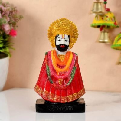 Handcraft idol God Khatu Shyam Murti Vastu Murti khatu shyam ji murti khatu shyam ji murti for temple khatu shyam ji murti for car khatu shyam ji murti for home Polyresin Statues