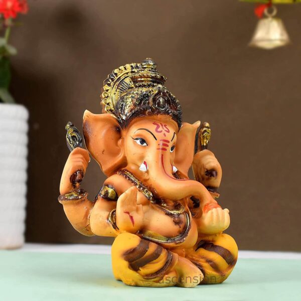 Lord Ganesha Beautiful Lord Ganesha Car Dashboard Idol Figurine Showpiece ganesh home decoration idols for home decor idols for home decor small idols for gift ganesha idol for gift ganesha Polyresin Statues