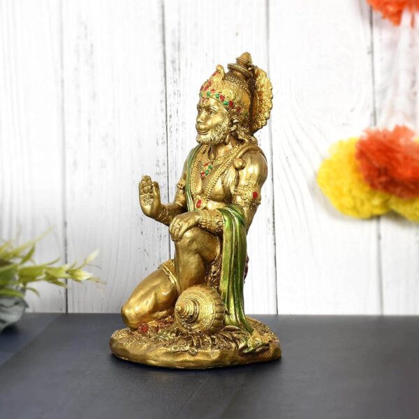 bajrang bali hanuman murti hanuman ji sindoori hanuman ji for pooja sindoori hanuman ji idol sindoori hanuman ji idol figurine statue sindoori hanuman ji for home décor sindoori hanuman ji for pooja room Polyresin Statue