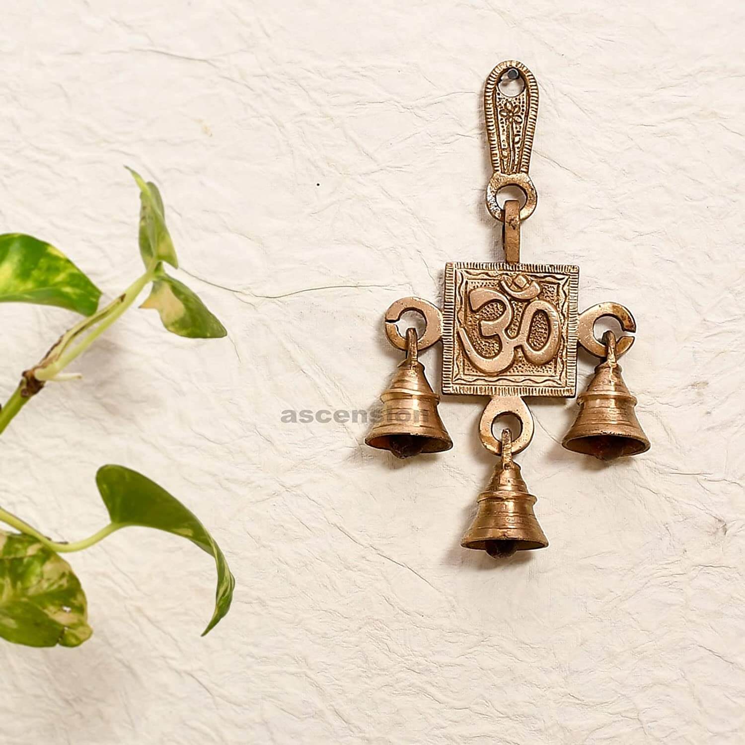 om bell hanging om bell pooja om bells for home brass hanging bell brass hanging bells for pooja door brass hanging bells decorative items for living room brass hanging bell for temple big size brass hanging bell small metal statues