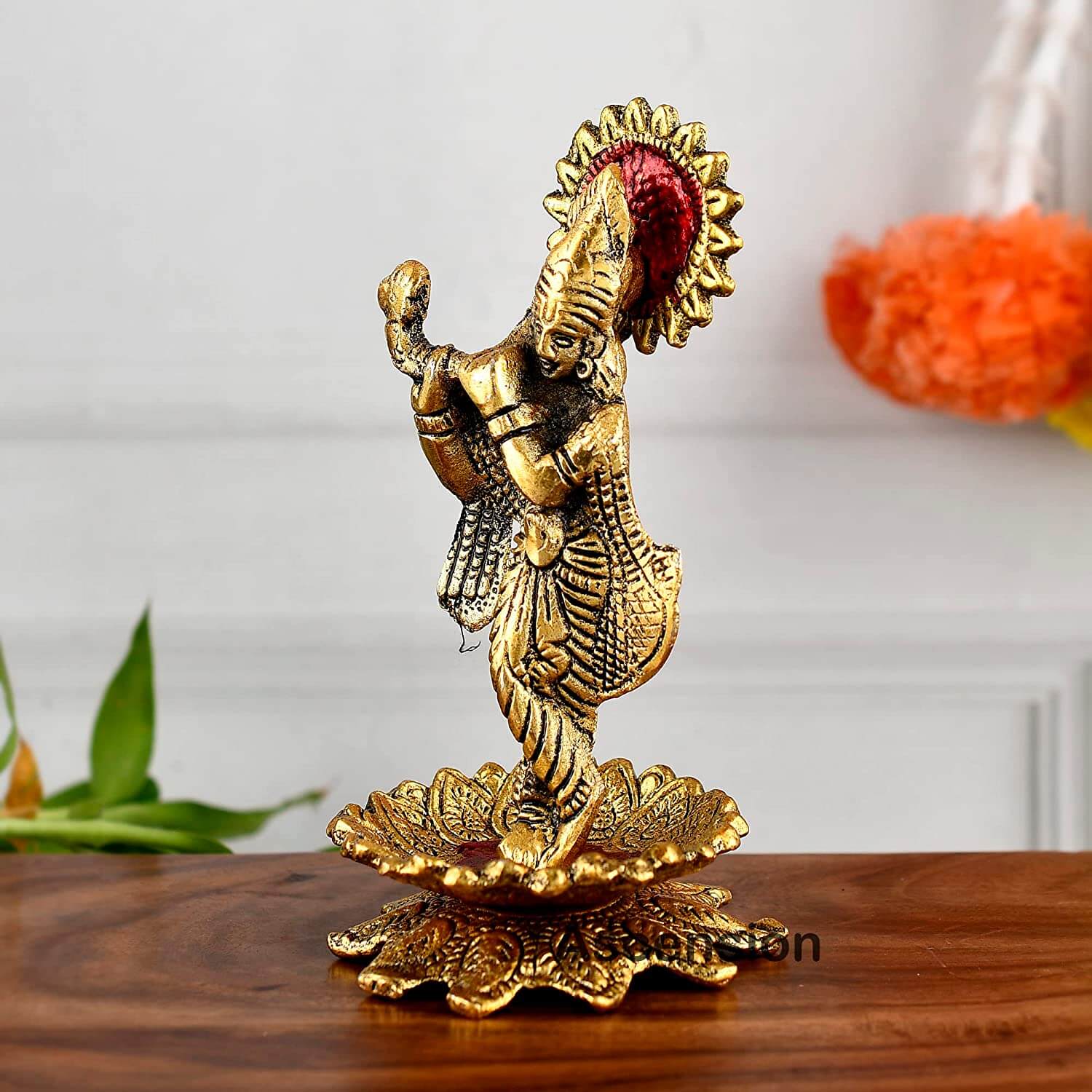 Glossy Gold Plated Lord Radha Krishna, For Home at Rs 4600/unit in  Ghaziabad | ID: 16361868033