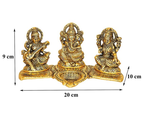 laxmi ganesh idol for home laxmi ganesh idol for diwali puja laxmi ganesh saraswati diya home decorative showpiece metal diya