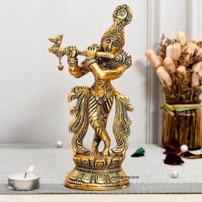 krishna statue krishna statue big size krishna statue for home decor krishna statue for pooja krishna statue brass krishna ji idol krishna playing flute statue krishna playing flute idol krishna playing flute wall hanging Metal statues