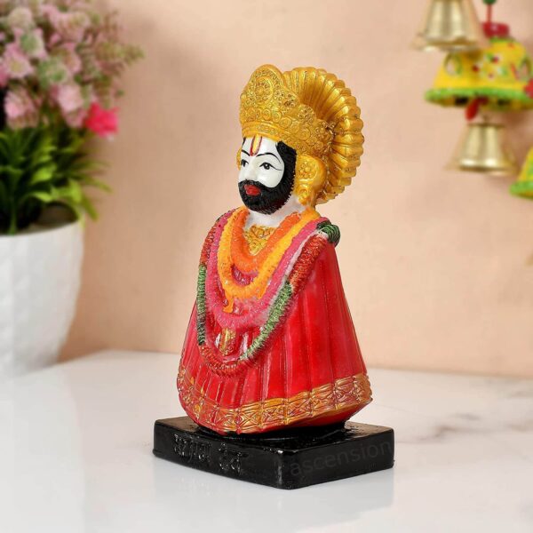 Handcraft idol God Khatu Shyam Murti Vastu Murti khatu shyam ji murti khatu shyam ji murti for temple khatu shyam ji murti for car khatu shyam ji murti for home Polyresin Statues