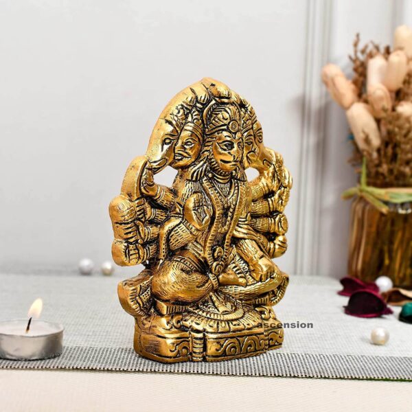 panchmukhi hanuman for door entrance panchmukhi hanuman statue panchmukhi hanuman murti panchmukhi hanuman murti standing panchmukhi hanuman show piece hanuman ji murti hanuman ji idol hanuman ji for gift metal statues