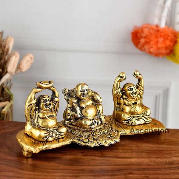 Metal Laughing Buddha Laughing Buddha Statue Laughing Buddha Showpiece Laughing Buddha for good luck laughing buddha for gift money Laughing Buddha Laughing buddha for home decor metal statues