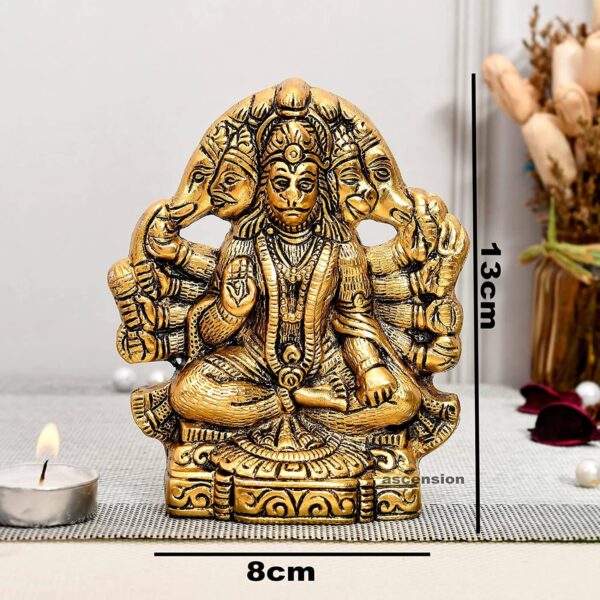 panchmukhi hanuman for door entrance panchmukhi hanuman statue panchmukhi hanuman murti panchmukhi hanuman murti standing panchmukhi hanuman show piece hanuman ji murti hanuman ji idol hanuman ji for gift metal statues