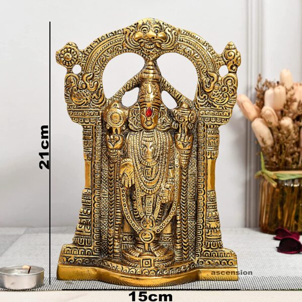 tirupati balaji murti tirupati balaji murti for home tirupati balaji murti for car dashboard tirupati balaji murti for door tirupati balaji murti brass tirupati balaji metal metal tirupati balaji shanku chakra namam metal statues