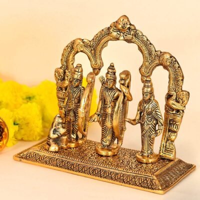 ram darbar murti for home statue temple large decoration idol brass ram lakshman sita hanuman ram mandir ayodhya model Murti^decorative items for home^home decor^home decor items for living room^wall decor for living room^gifts metal statues
