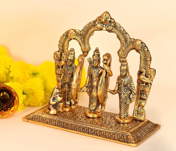 ram darbar murti for home statue temple large decoration idol brass ram lakshman sita hanuman ram mandir ayodhya model Murti^decorative items for home^home decor^home decor items for living room^wall decor for living room^gifts metal statues