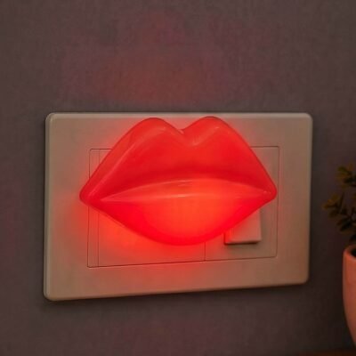 ascension 1Pcs Plastic Lips LED Night Lamp Night Lights for Baby Nursing Kids