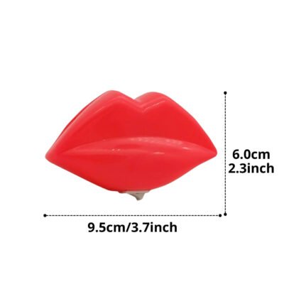 ascension 1Pcs Plastic Lips LED Night Lamp Night Lights for Baby Nursing Kids