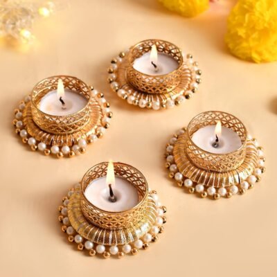 Peacock Designer Tealight Candle Holders