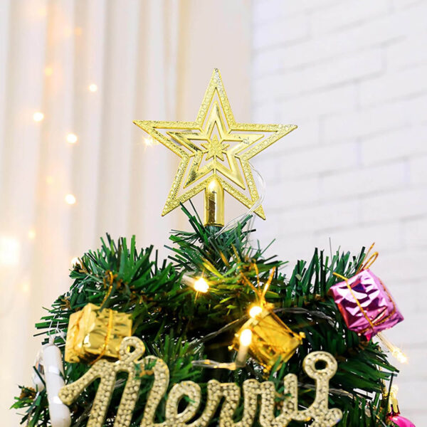 Christmas Star for Tree Top golden Tree Top Star for Christmas Xmas Tree Decoration