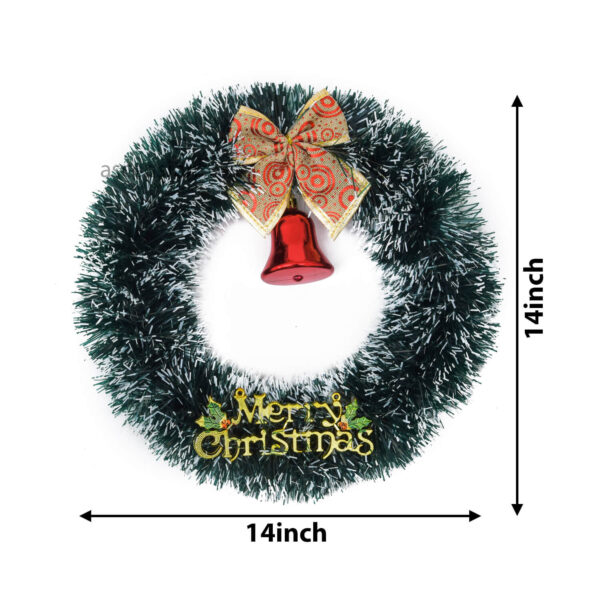 14 Inches Christmas Wreaths Green Colour Tree Hanging Front Door Decoration