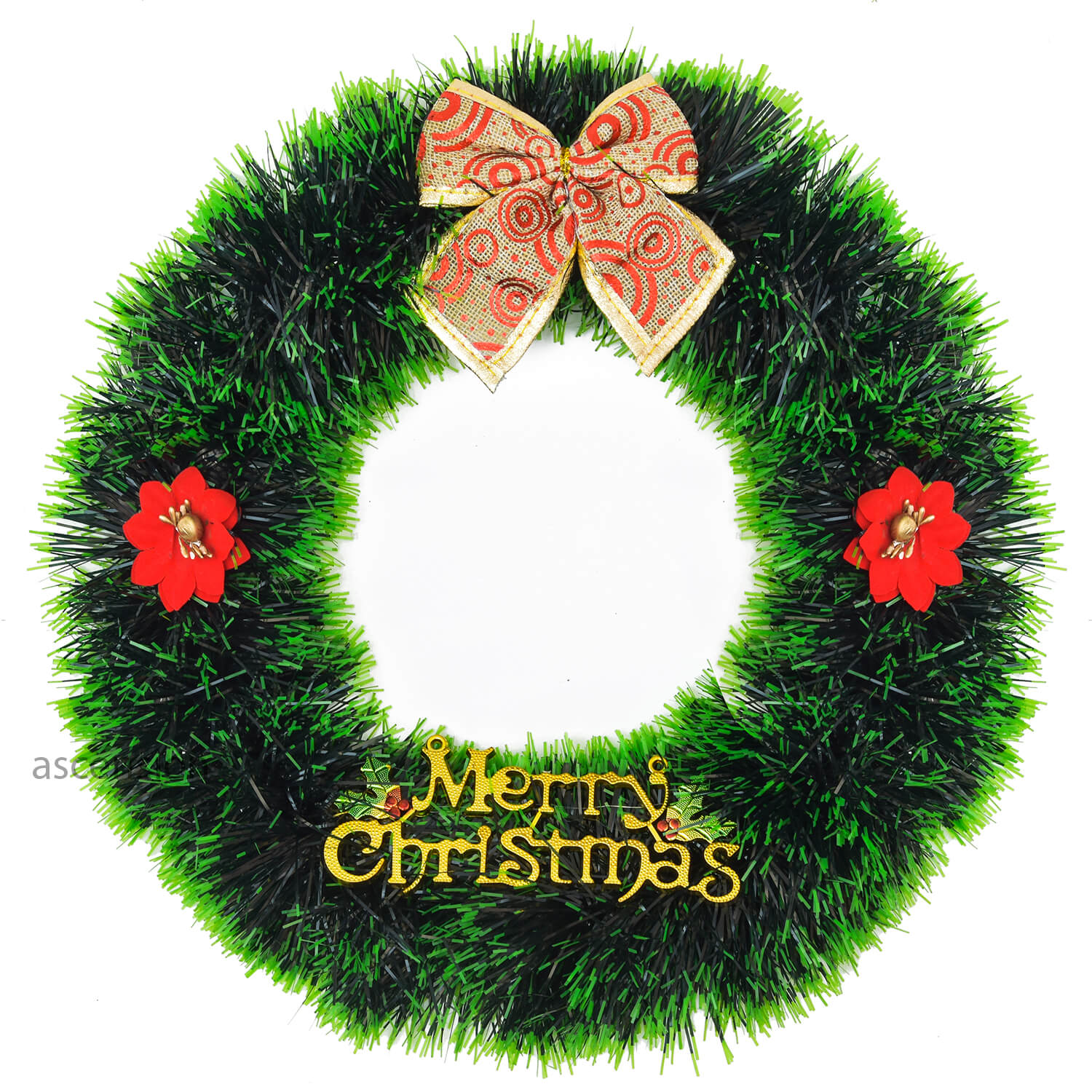 14 Inches Christmas Wreaths Green Colour Tree Hanging Front Door Decoration