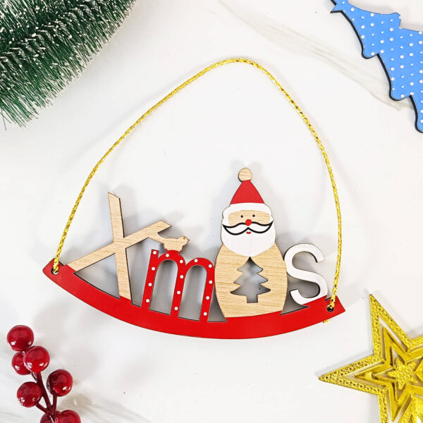 s Santa Claus Snowman Elk Christmas Tree Pendant Decoration