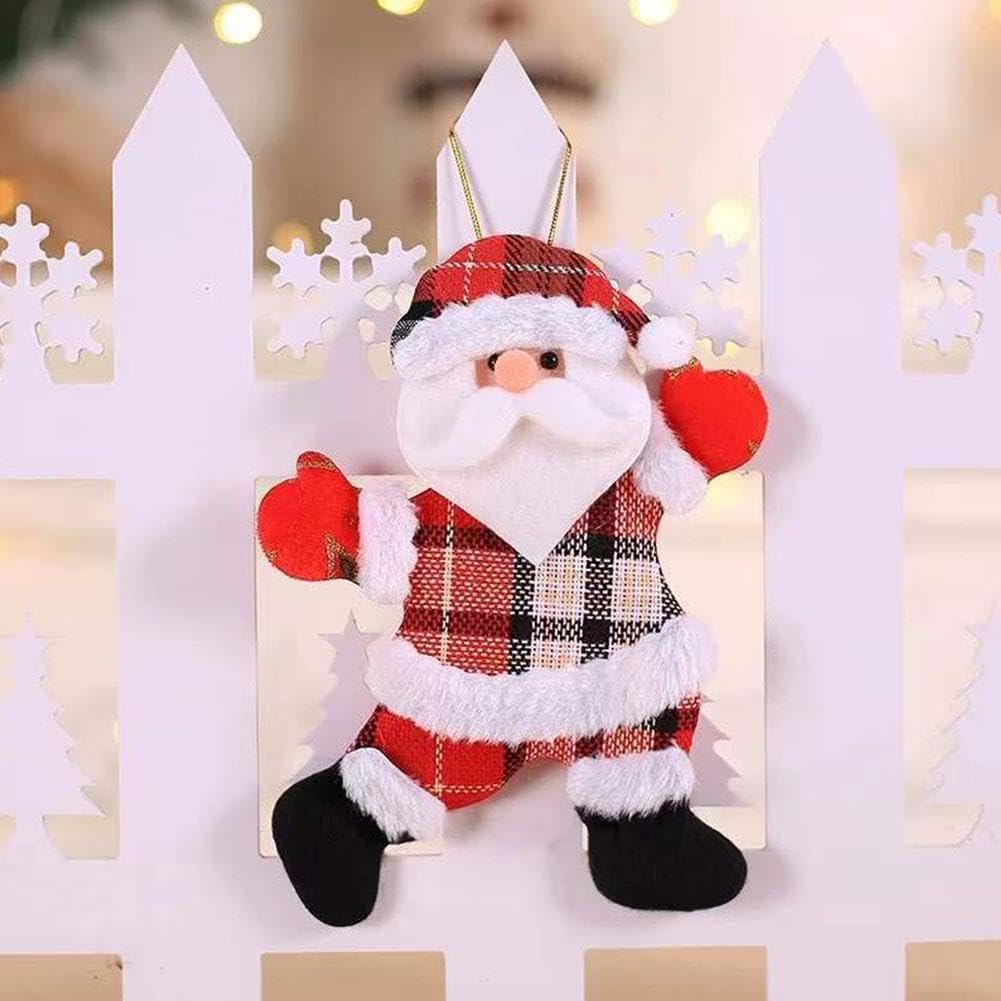 Dancing Style Santa Claus for Christmas Decoration Pendant Christmas Party Background Decoration Christmas Hanging Holiday Doll Ornaments (Santa Claus)