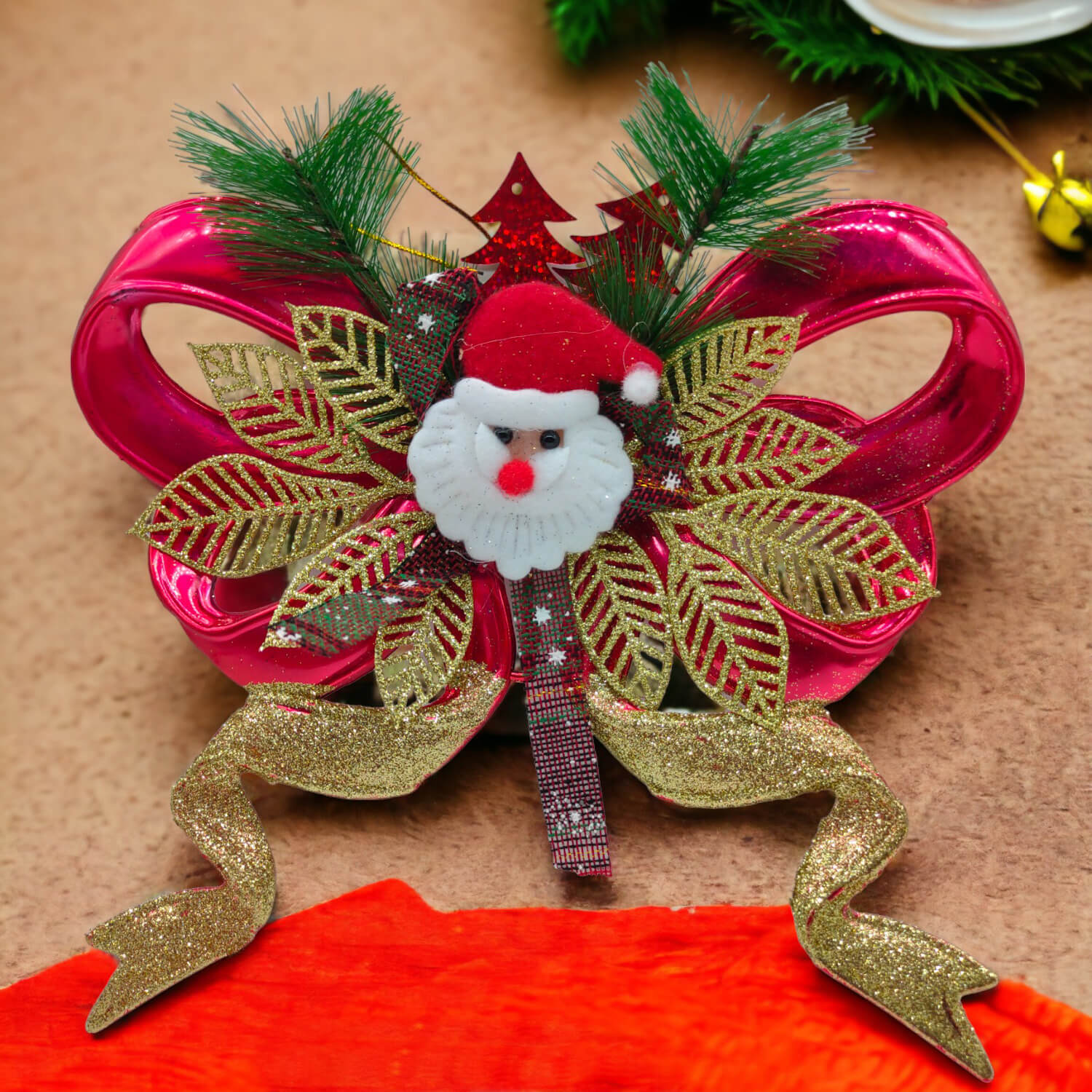 Christmas Bow Wreaths for Front Door Decoration