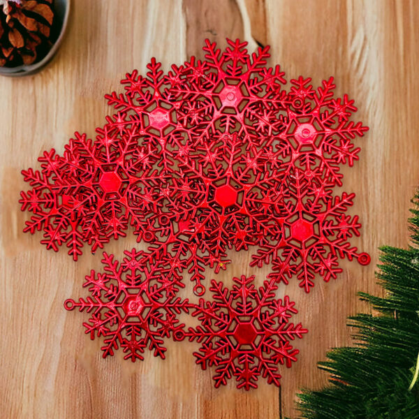 10 Pcs Christmas Tree Decoration snow flakes