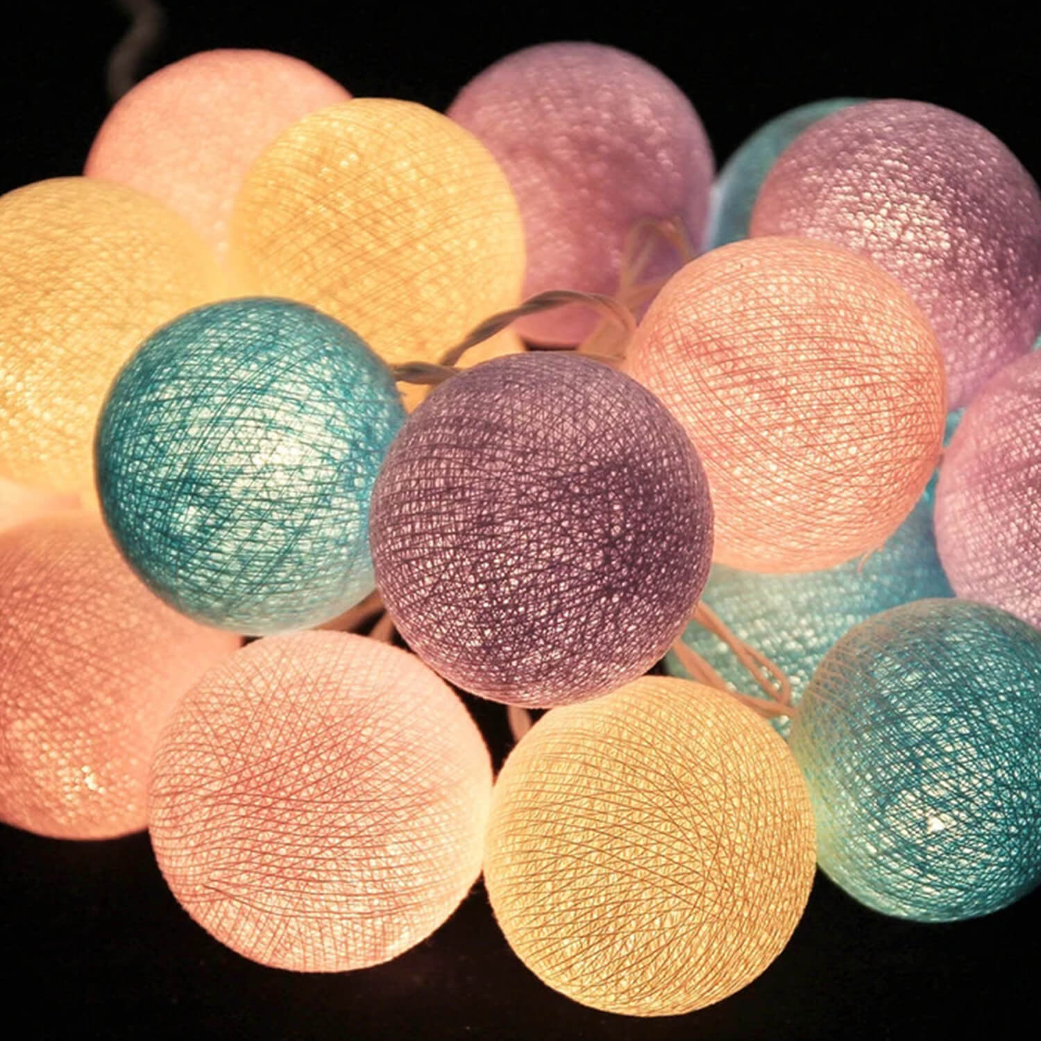 Decoration Light Thai Color Rattan Ball String Lights