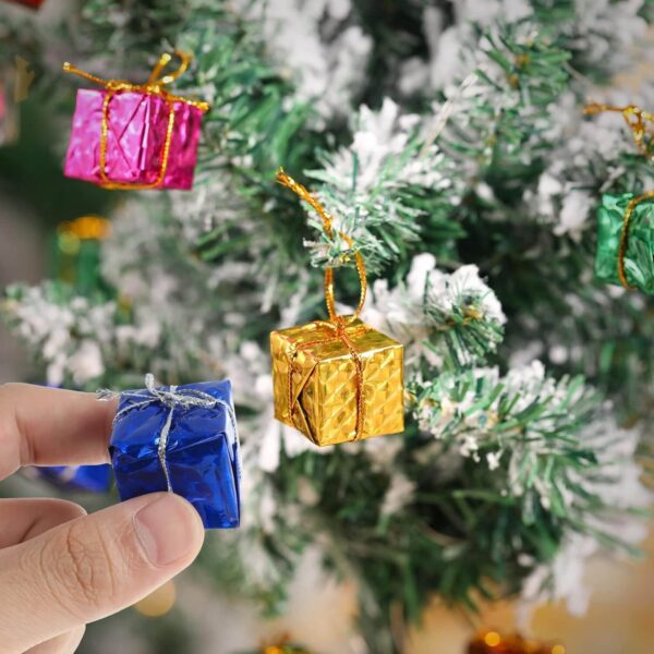 Mini Christmas Gift Box Hanging Ornaments Props Accessories Xmas Decor - Christmas Decorations Items