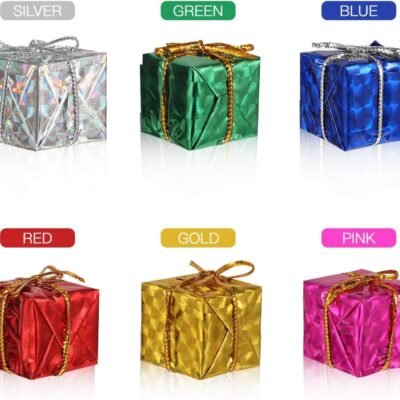 Mini Christmas Gift Box Hanging Ornaments Props Accessories Xmas Decor - Christmas Decorations Items