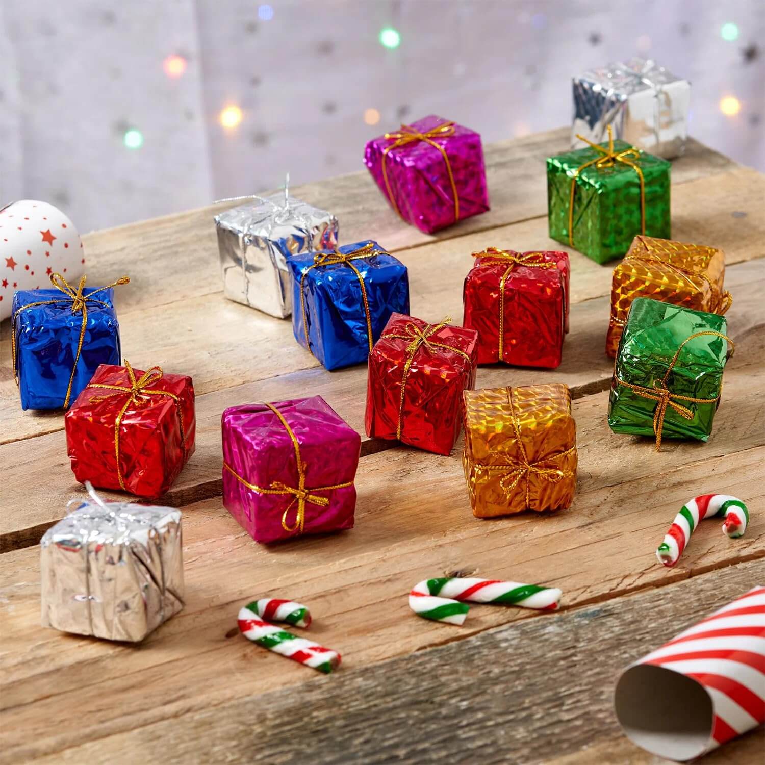 Mini Christmas Gift Box Hanging Ornaments Props Accessories