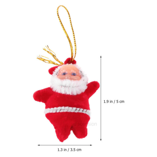 Christmas Mini Santa Claus Hanging Ornament for Christmas Decoration