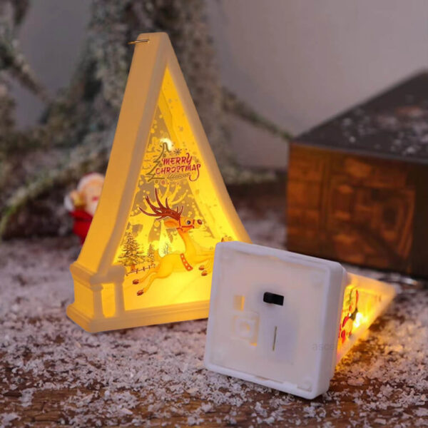 Christmas Snow Globe Lantern, Decorative Xmas Night Light