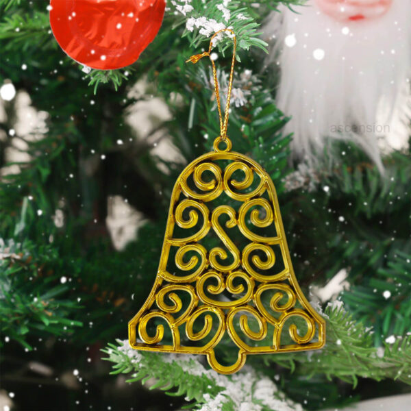 6 Pcs Xmas Christmas Tree Hangings Bells Ornaments Hanging