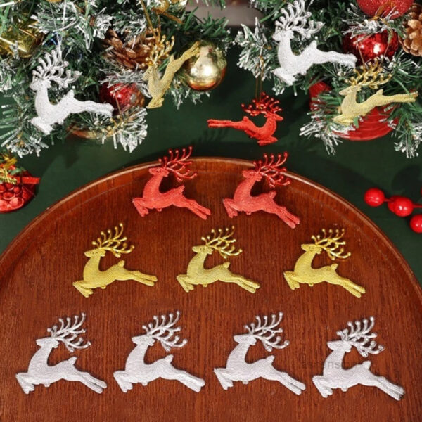 Multicolor Reindeer for Christmas Tree Decoration Hanging Ornaments