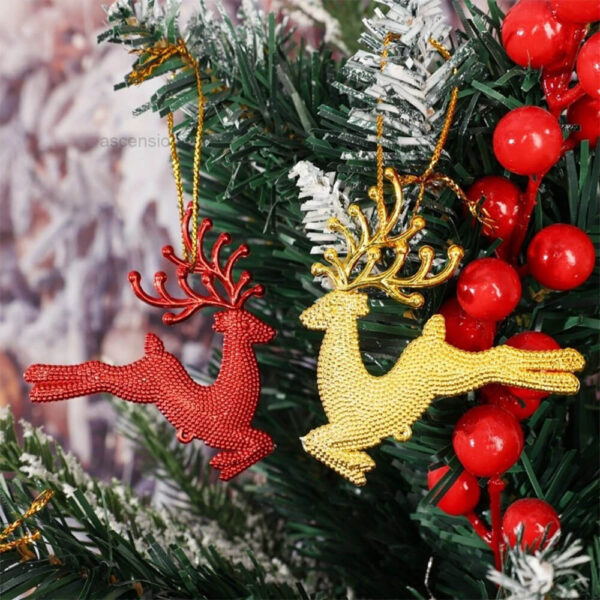 Multicolor Reindeer for Christmas Tree Decoration Hanging Ornaments