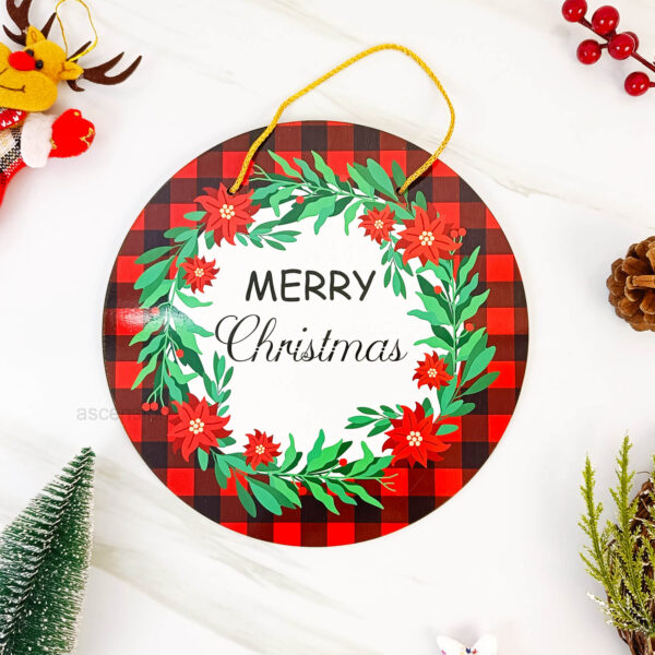 Merry Christmas Front Door Sign Funny Wreaths For Home Door Decoration