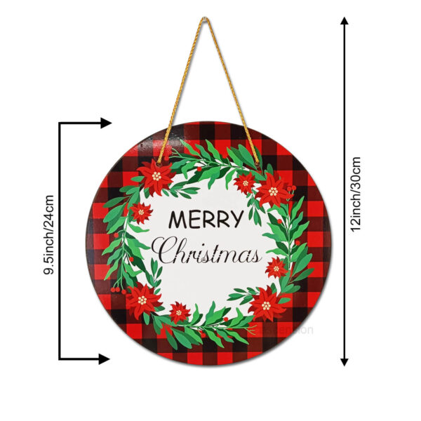 Merry Christmas Front Door Sign Funny Wreaths For Home Door Decoration