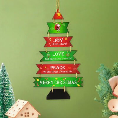 Merry Christmas Wall Hanging Ornaments for Home